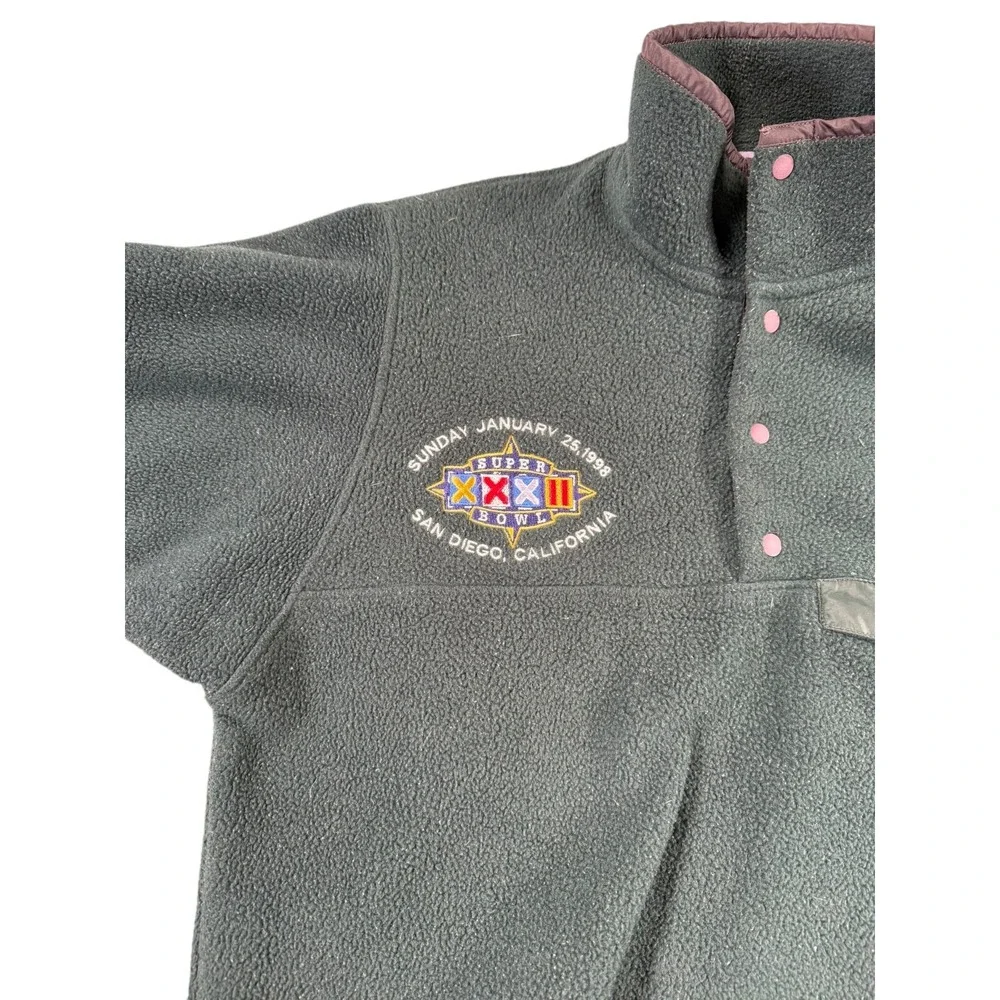 Vintage Patagonia Synchilla Snap Pullover Fleece Jacket Mens‎ Small Green Purple